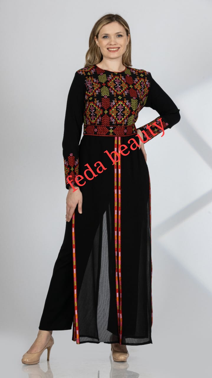 A collection of jumpsuits with oriental embroideries, a new style from the Fida Beauty group for the year 2023