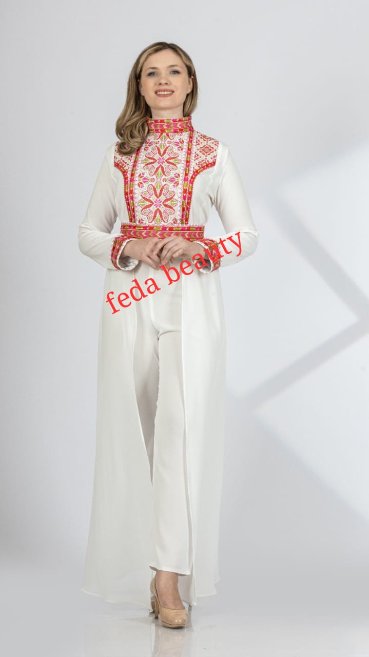 A collection of jumpsuits with oriental embroideries, a new style from the Fida Beauty group for the year 2023