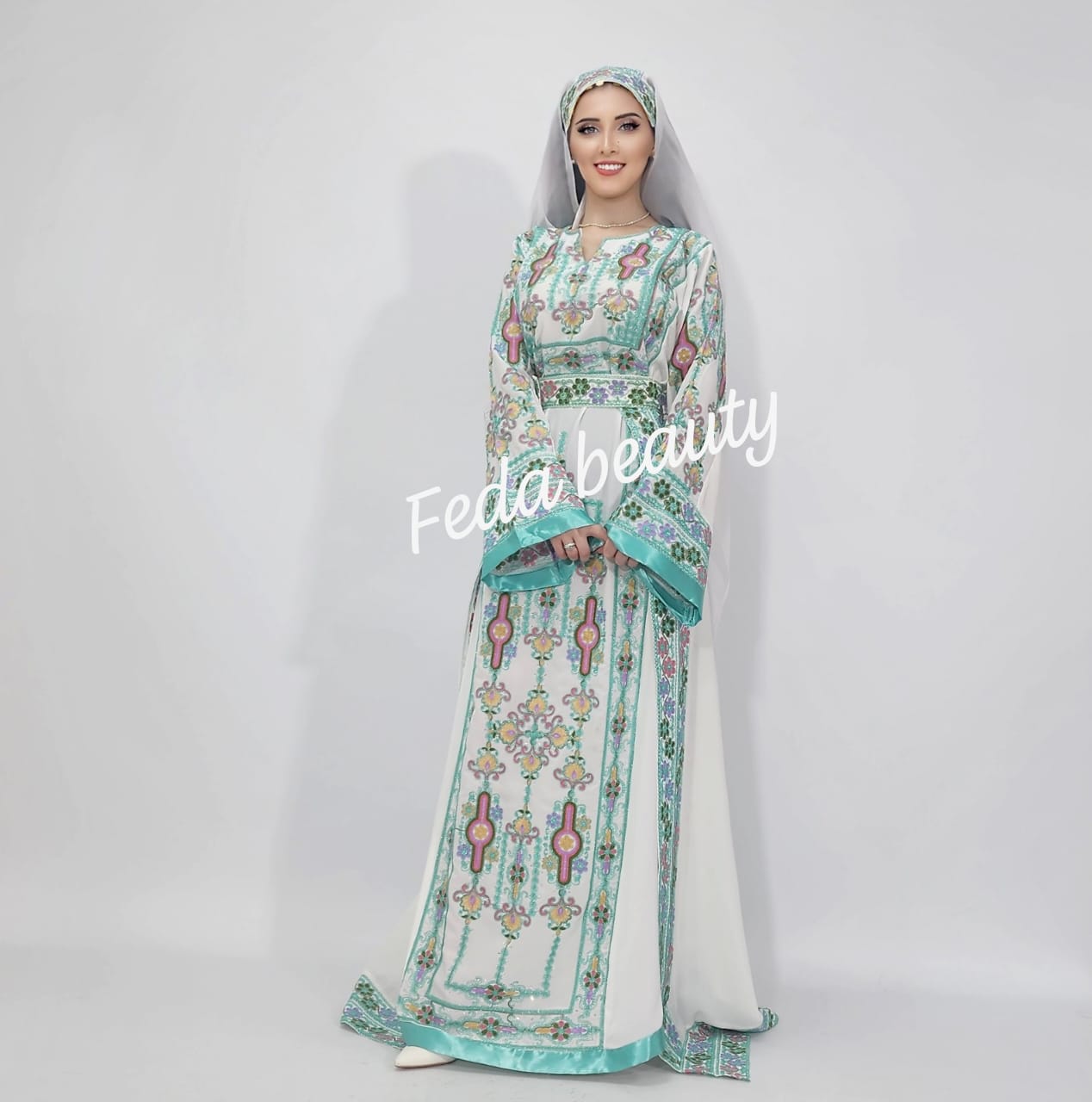 A new style dress with oriental embroideries, exclusively in Fida  Beauty's new and special collection for the year 2023