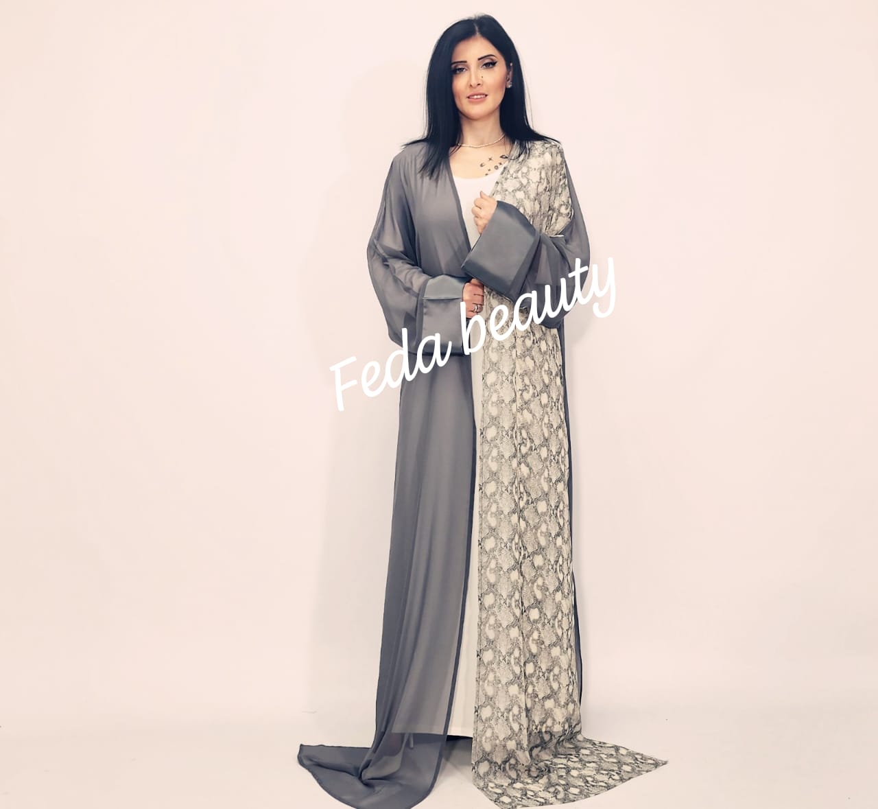 New Kuwaiti style abaya from the special and new Fady Beauty  collection for the year 2023